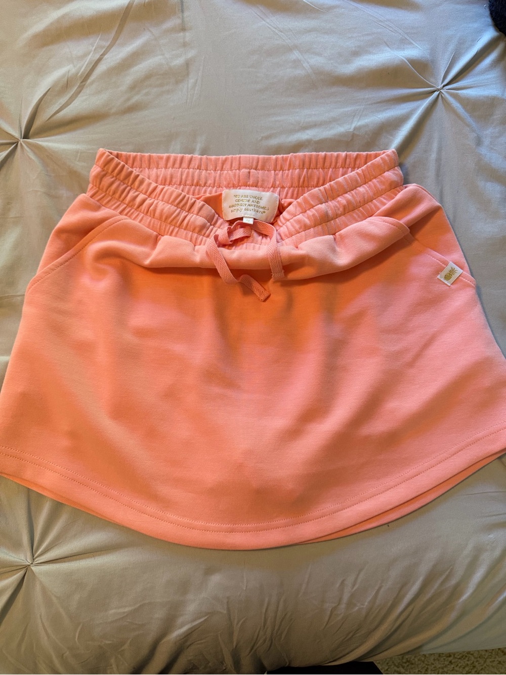 Pink Drawstring Casual Women’s Skort
